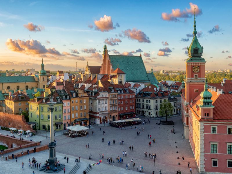 Warsaw town, Poland
